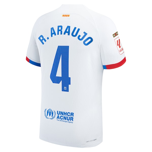 Ronald Araujo Barcelona Nike 2023/24 Away Authentic Jersey - White/Aqua/Royal