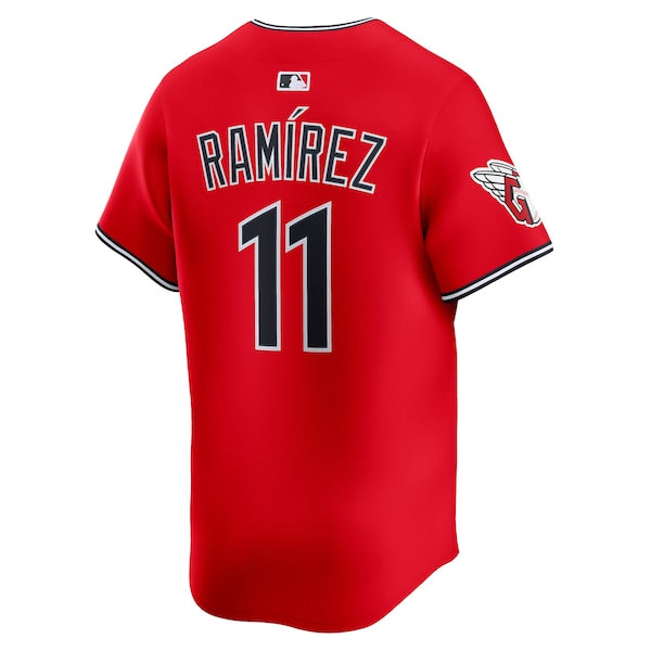 Jose Ramirez Cleveland Guardians Nike Alternate Limited Jersey - Red/White