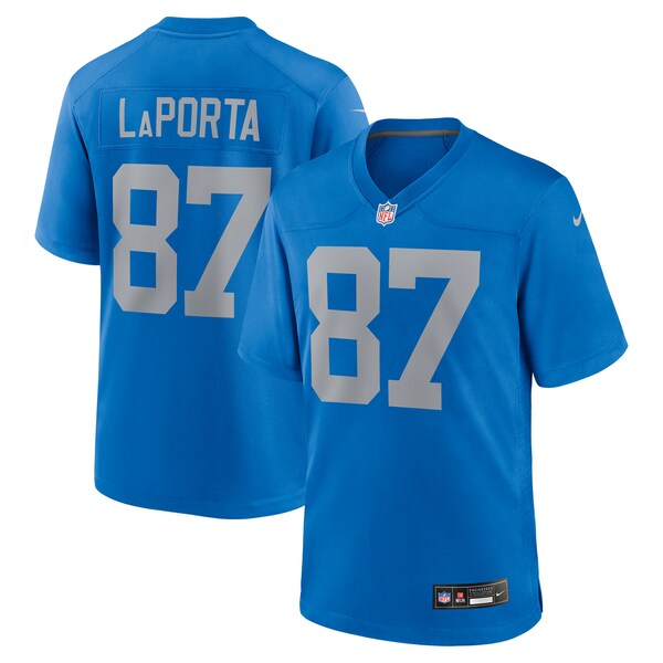 Sam LaPorta Detroit Lions Nike Alternate Game Jersey -  Blue