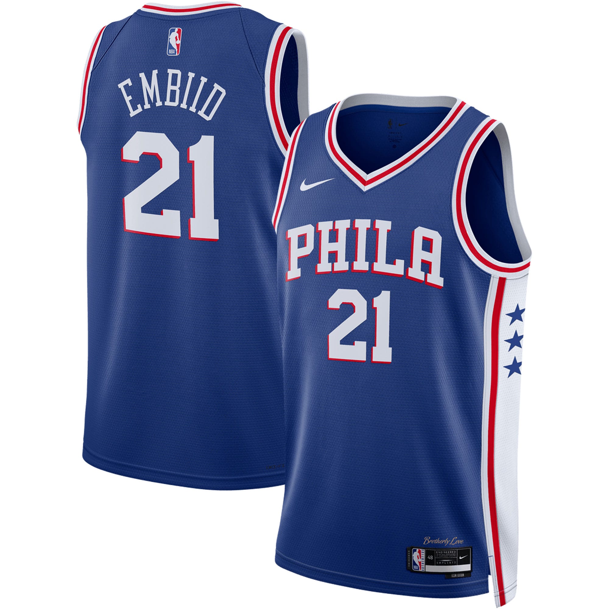 Joel Embiid Philadelphia 76ers Nike Unisex Swingman Jersey - Association Edition - White/Royal