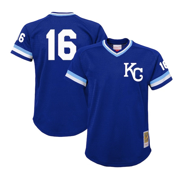 Bo Jackson Kansas City Royals Youth Cooperstown Collection Mesh Batting Practice Jersey - Royal