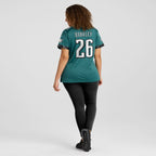 Saquon Barkley Philadelphia Eagles Nike Women's Super Bowl LIX Game Player Jersey - Midnight Green