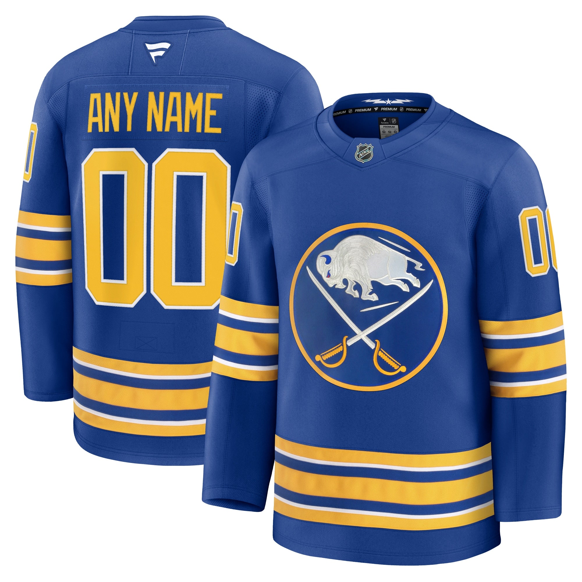 Buffalo Sabres  Alternate Premium Custom Jersey - Black/Royal/White