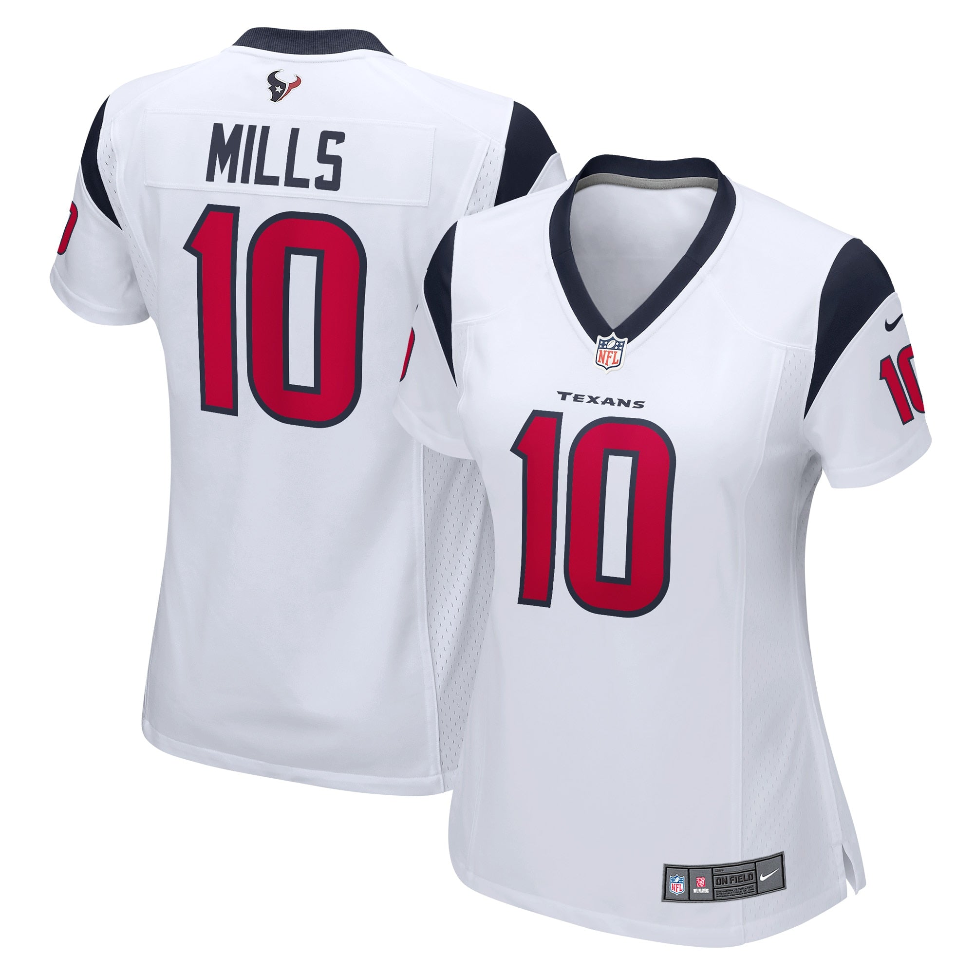 Davis Mills Houston Texans Nike Women's Game Jersey - Navy/White