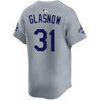 Tyler GlasnowLos Angeles Dodgers Nike 2025 World Series Champions Home Replica Jersey - Grey