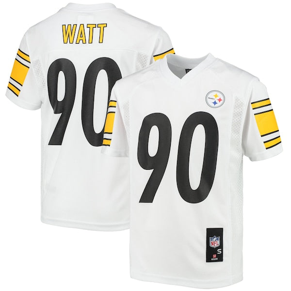 T.J. Watt Pittsburgh Steelers Youth Replica Player Jersey - White