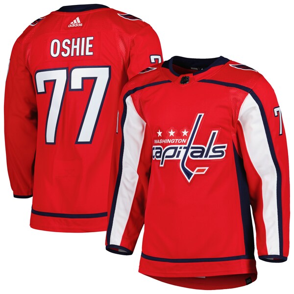 TJ Oshie Washington Capitals adidas  Primegreen Authentic Player Jersey - Red/Navy