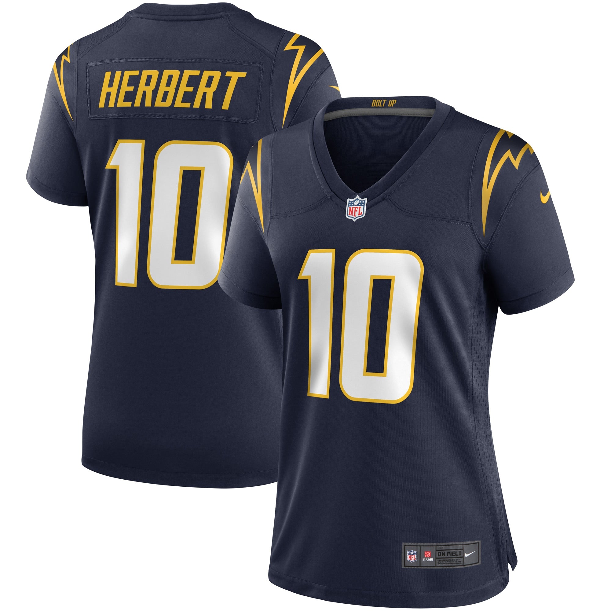 Justin Herbert Los Angeles Chargers Nike Women's Player Game Jersey - Powder Blue/Navy