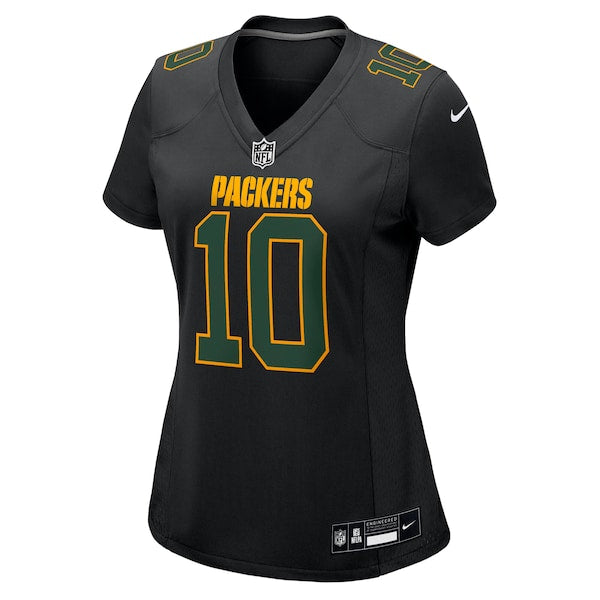 Jordan Love Green Bay Packers Nike Women's Fashion Game Jersey - Black