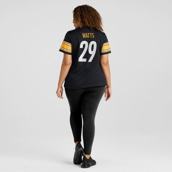Ryan Watts Pittsburgh Steelers Nike Women's  Game Jersey -  Black