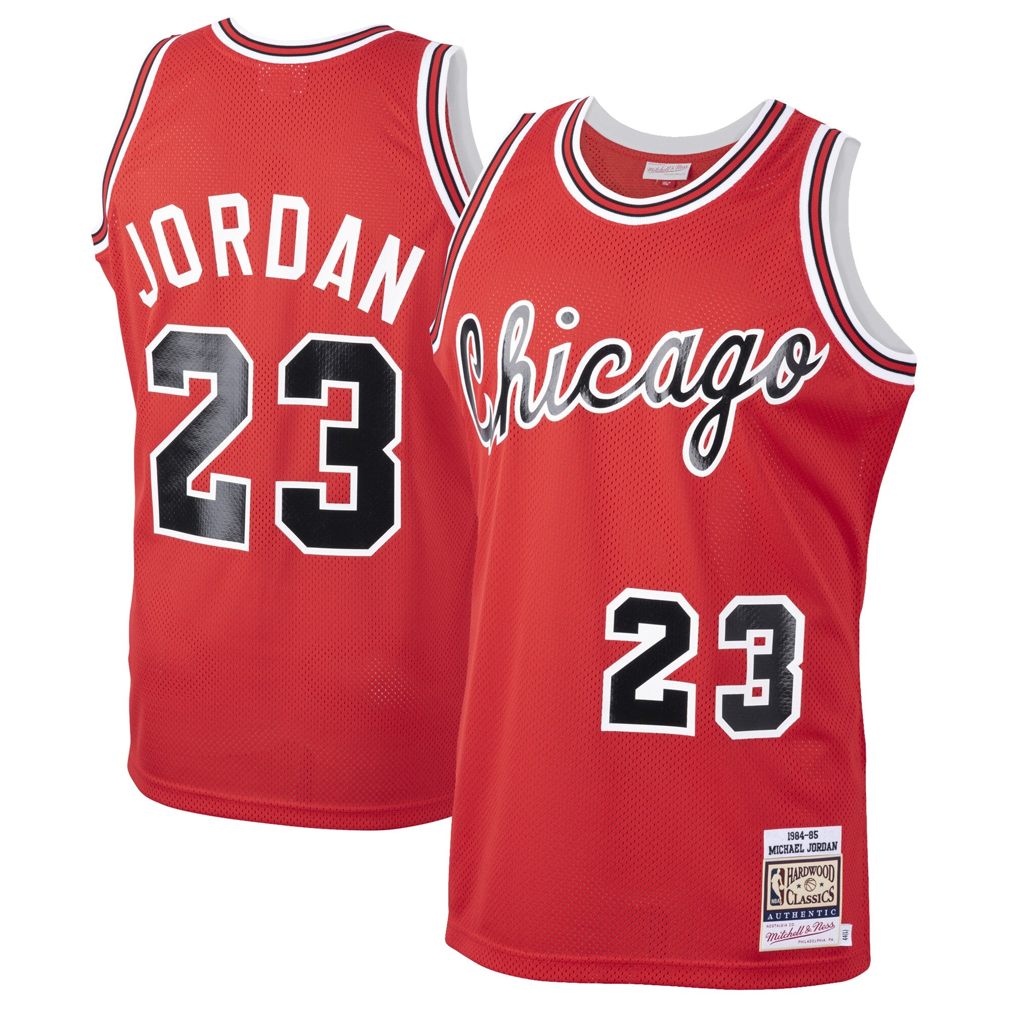 Michael Jordan Chicago Bulls 1984/85 Hardwood Classics Rookie Authentic Jersey - White/Red