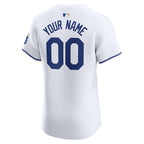 Kansas City Royals Nike Home Elite Custom Jersey - White