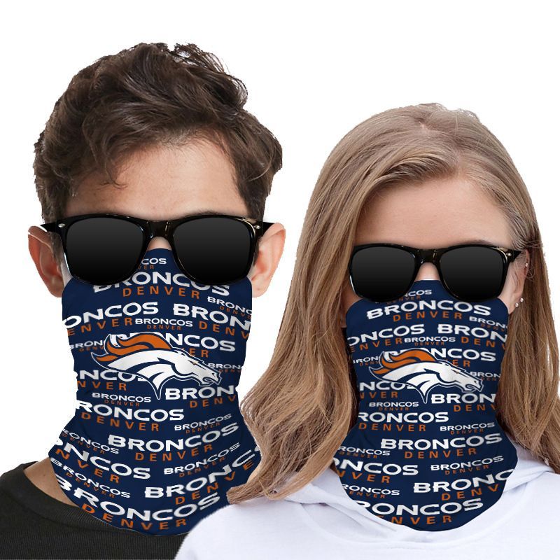 DENVER BRONCOS FACE MASK BANDANAS