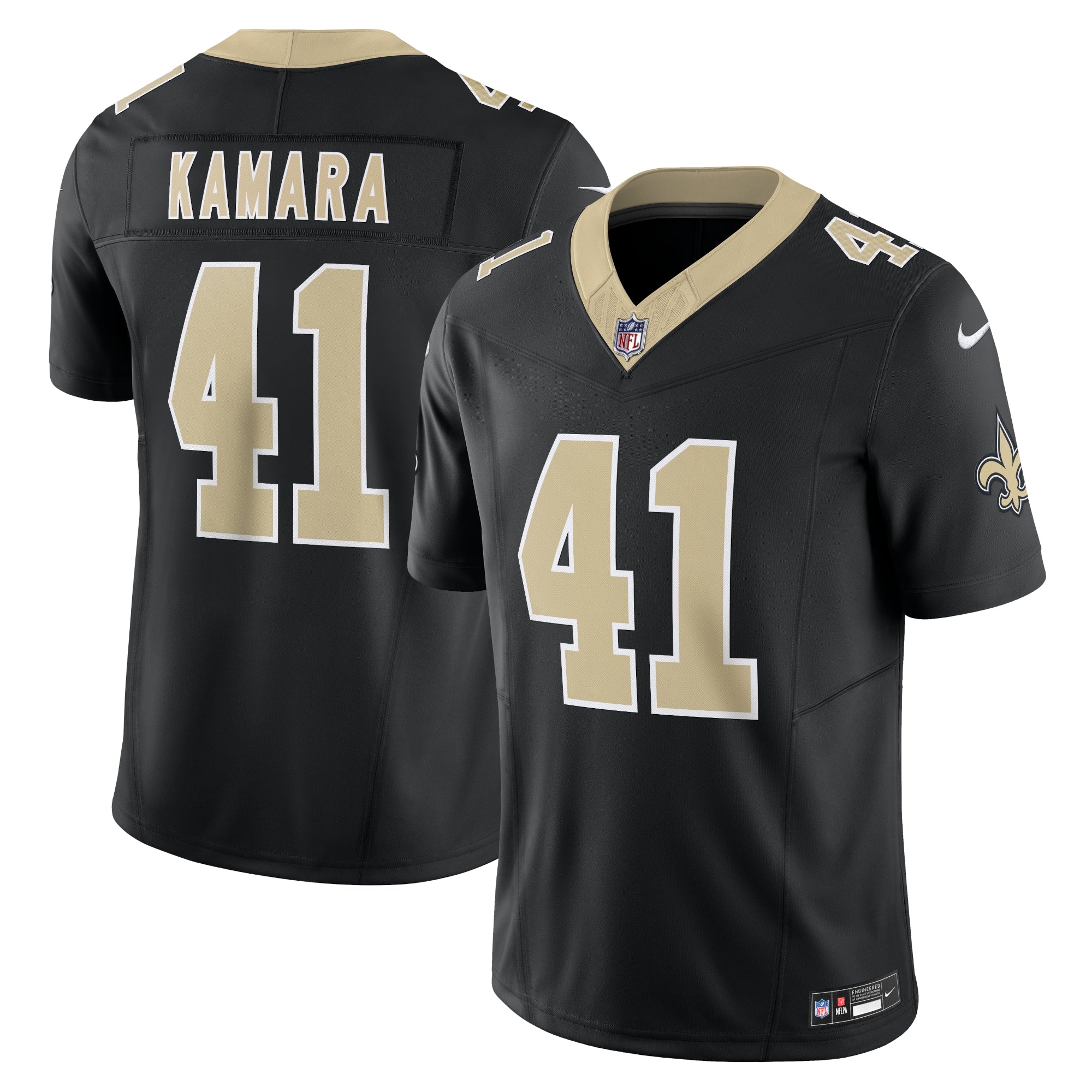 Alvin Kamara New Orleans Saints Nike Gameday Golds Alternate Vapor F.U.S.E. Limited Jersey - Gold/Black/White