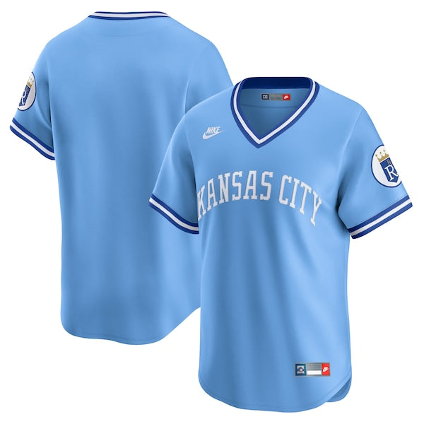 Kansas City Royals Nike Cooperstown Collection Limited Jersey - Light Blue