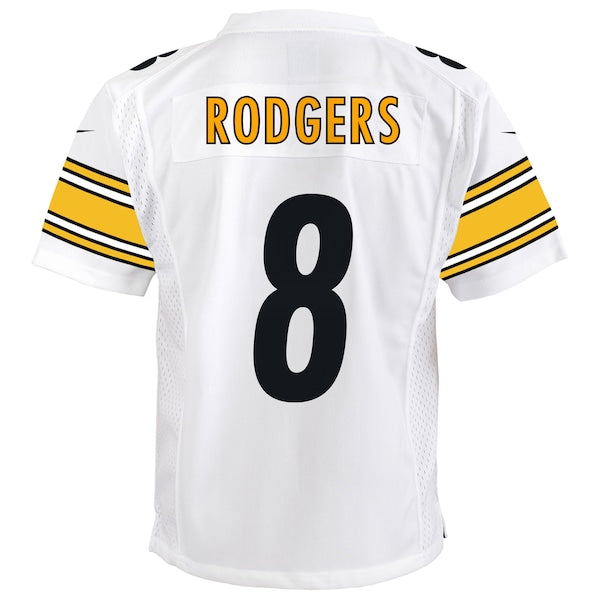 Aaron Rodgers Pittsburgh Steelers Nike Youth  Game Jersey – White/Black