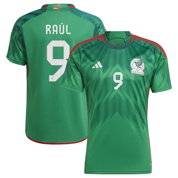 Raul Jimenez Mexico National Team adidas 2022/23 Home Replica Player Jersey - Green