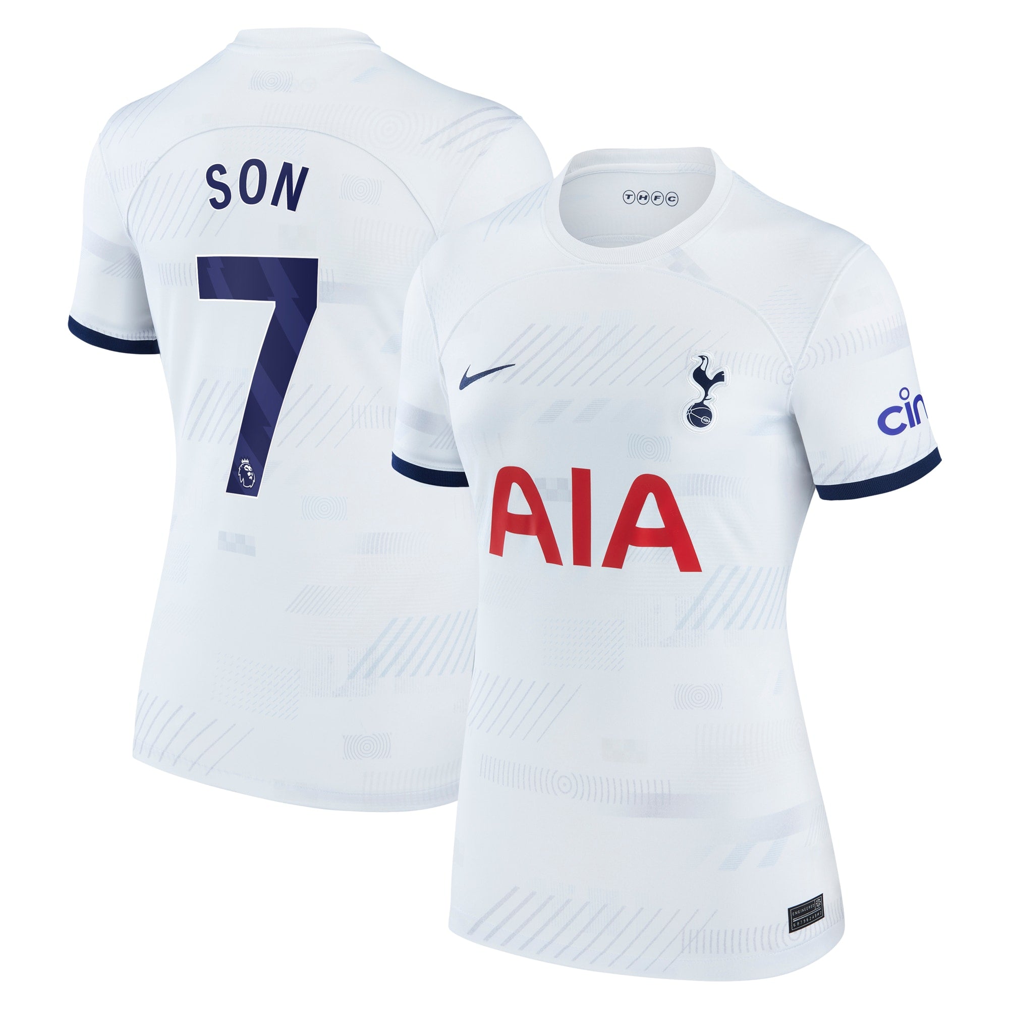 Son Heung-Min Tottenham Hotspur Nike Women's 2023/24 Away Stadium Replica Player Jersey - Navy/Tan/White