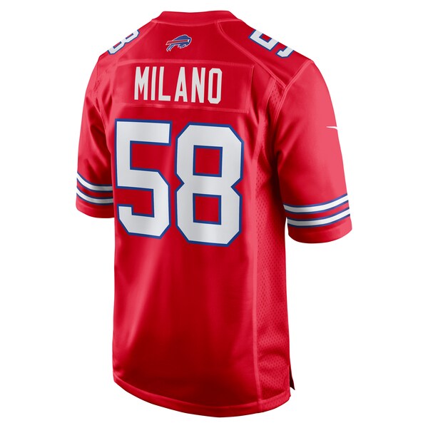 Matt Milano Buffalo Bills Nike Alternate Game Jersey - Red/Royal