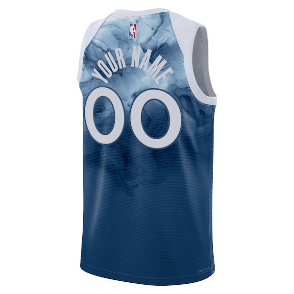 Minnesota Timberwolves Nike Unisex 2023/24 Custom Swingman Jersey - Blue - City Edition