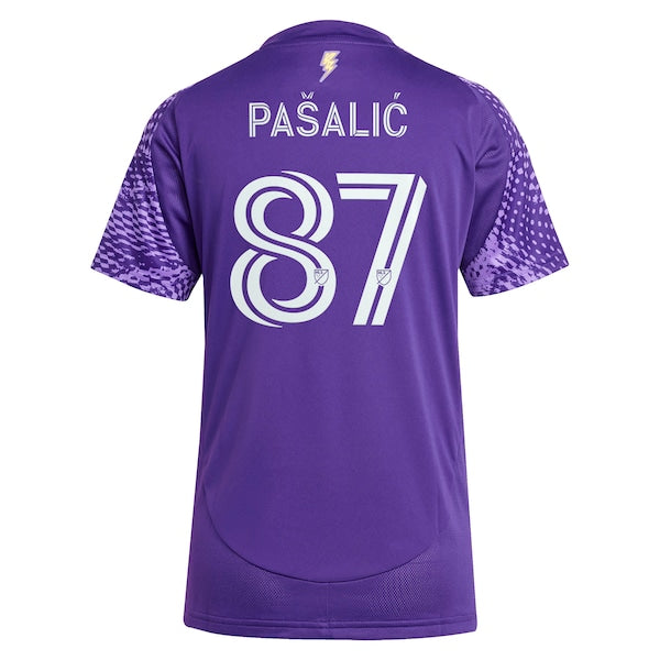 Marco Pašalić Orlando City SC adidas Women's 2025 Perfect Storm Replica Player Jersey - Purple