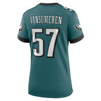 Ben VanSumeren Philadelphia Eagles Nike Women's Team Game Jersey - Midnight Green