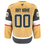 Vegas Golden Knights  Home Authentic Pro Custom Jersey - Gold