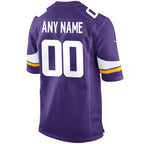 Minnesota Vikings Nike Custom Game Jersey - Purple