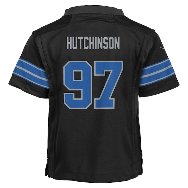 Aidan Hutchinson Detroit Lions Nike Preschool Alternate Player Game Jersey - Black
