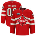 Custom Men's Team Canada 4 Nations Face-Off Premium Jersey 2025 - Red