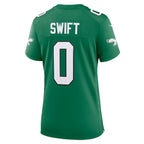 D'Andre Swift Philadelphia Eagles Nike Women's Alternate Game Jersey - Kelly Green