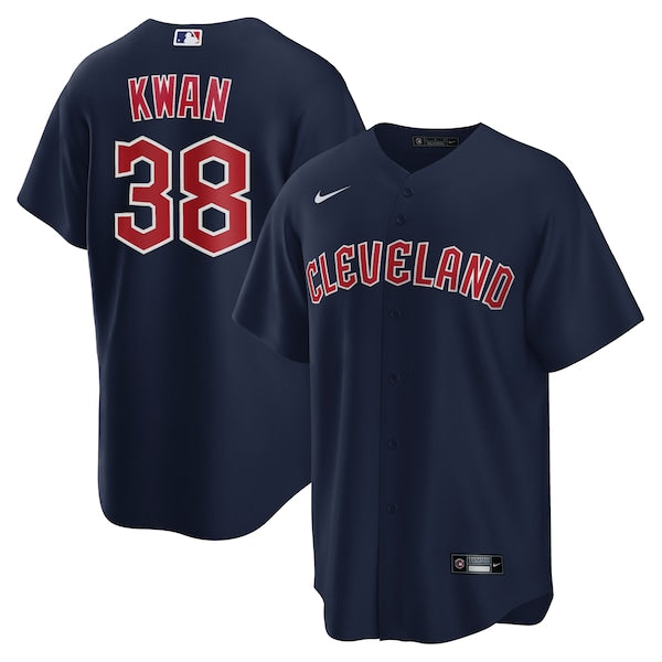 Steven Kwan Cleveland Guardians Nike Alternate Replica Jersey - Navy