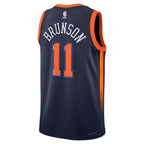 Jalen Brunson New York Knicks Jordan Brand Unisex Swingman Player Jersey - Statement Edition - Navy
