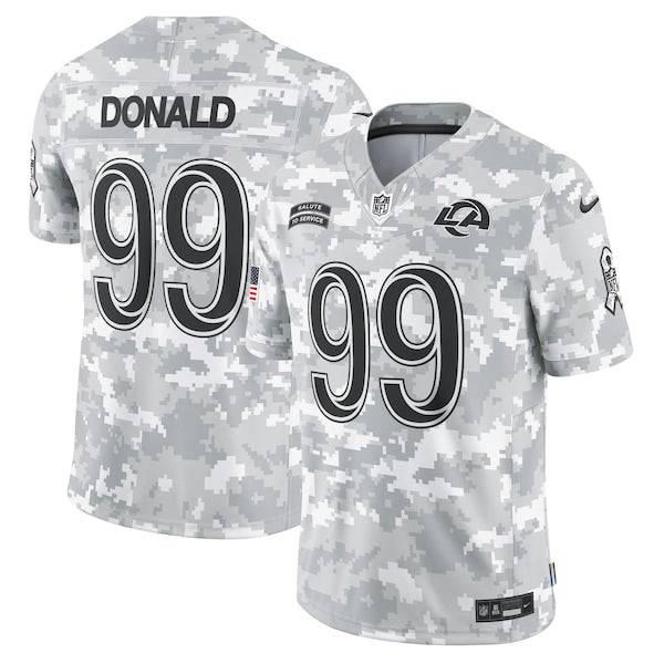 Aaron Donald Los Angeles Rams Nike 2024 Salute to Service Retired Player Limited Jersey - Arctic Camo