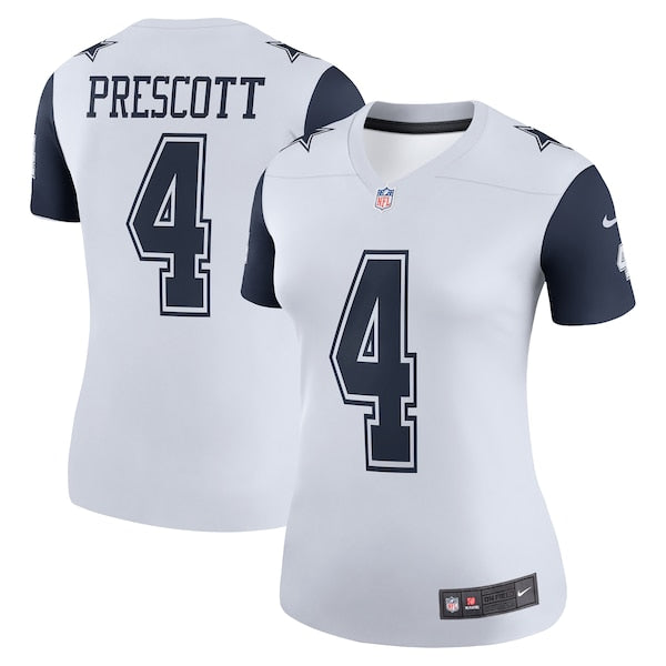 Dak Prescott Dallas Cowboys Nike Women's Color Rush Legend Player Jersey - White/Navy