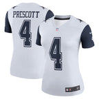 Dak Prescott Dallas Cowboys Nike Women's Color Rush Legend Player Jersey - White/Navy