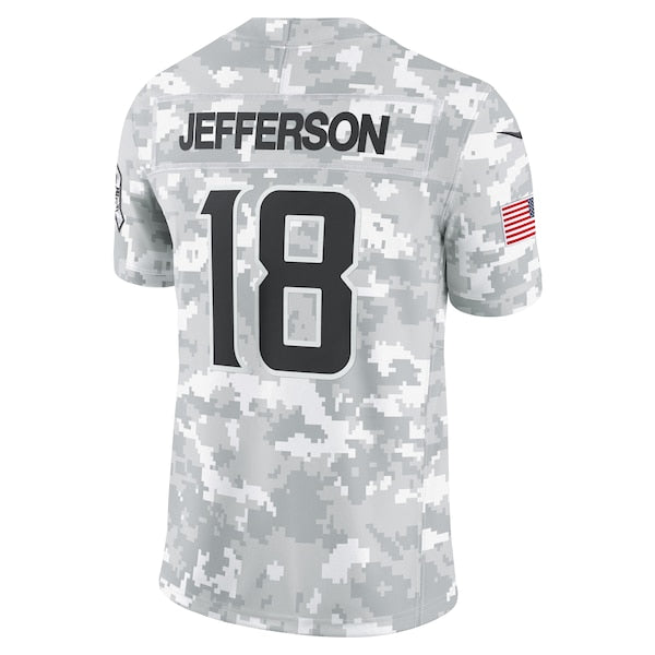 Justin Jefferson Minnesota Vikings Nike 2024 Salute to Service Limited Jersey - Arctic Camo