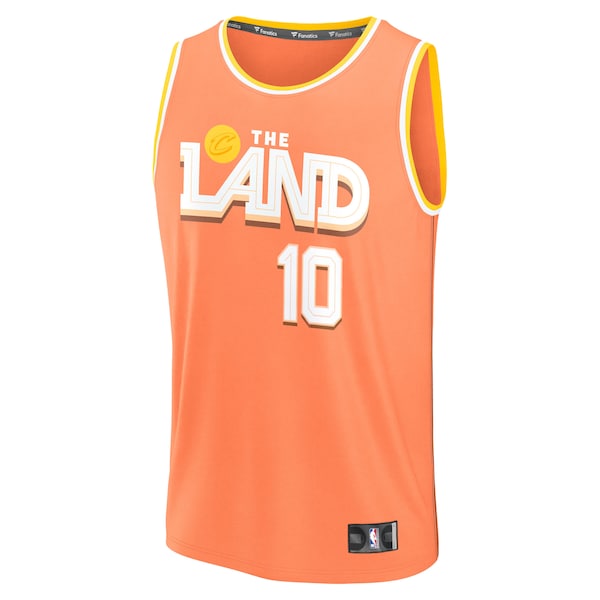 Darius Garland Cleveland Cavaliers  Youth 2025/26 City Edition Fast Break Jersey - Orange