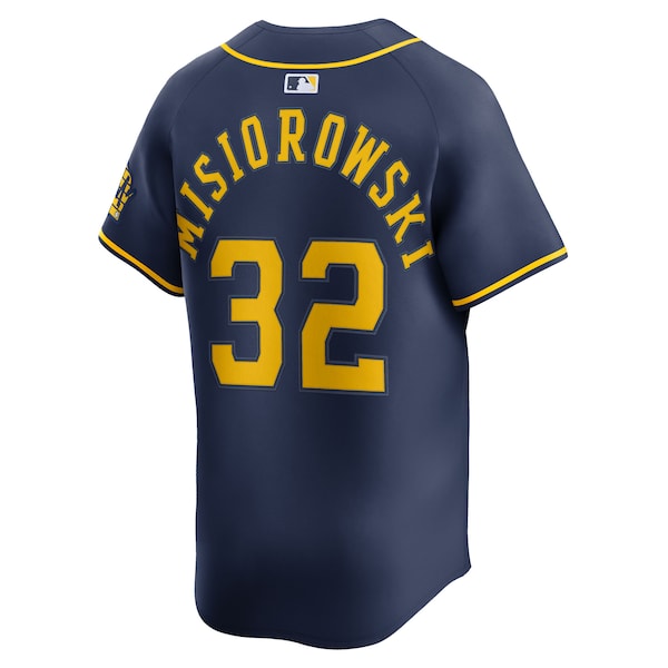 Jacob Misiorowski Milwaukee Brewers Nike Alternate Limited Jersey - Navy