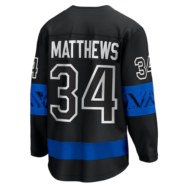 Auston Matthews Toronto Maple Leafs  "C" Premier Breakaway Player Jersey - Black/White