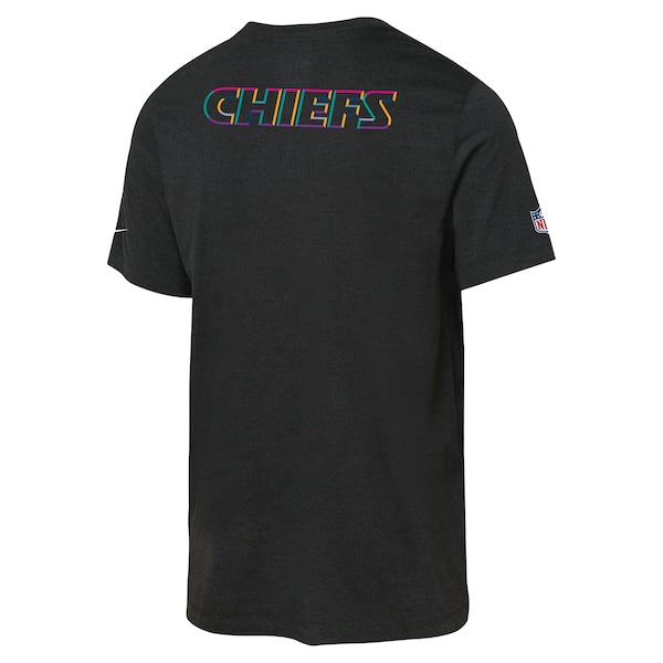 Kansas City Chiefs Nike Youth 2025 NFL Crucial Catch Tri-Blend Dri-FIT T-Shirt - Black