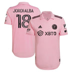 Jordi Alba Ramos Inter Miami CF adidas 2024 The Heart Beat Kit Authentic Player Jersey - Pink