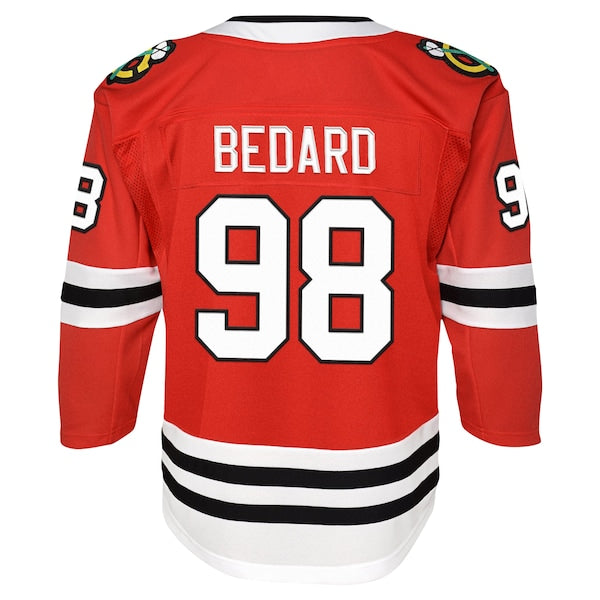 Connor Bedard Chicago Blackhawks Youth Home Premier Player Jersey - Red