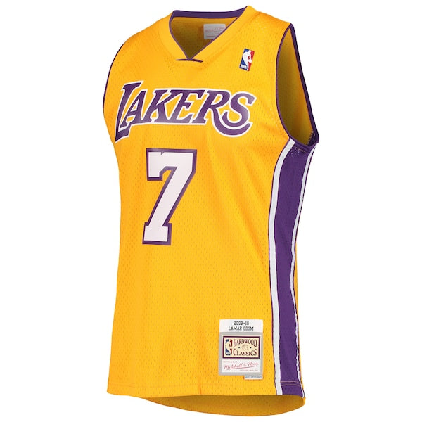 Lamar Odom Los Angeles Lakers 2001/02 Hardwood Classics Swingman Jersey - Gold