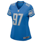 Aidan Hutchinson Detroit Lions Nike Women's Game Jersey - Blue/Silver