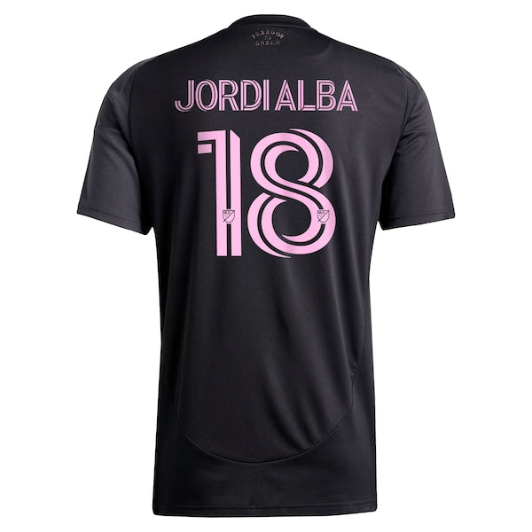 Jordi Alba Ramos Inter Miami CF adidas 2025 The Fortitude Kit Replica Player Jersey - Black