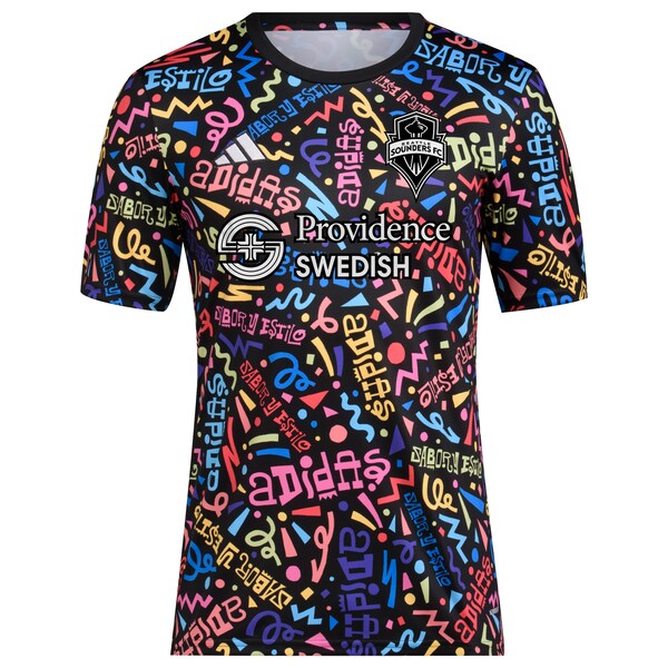 Seattle Sounders FC adidas 2024 Hispanic Heritage Pre-Match Top - Black