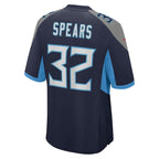 Tyjae Spears Tennessee Titans Nike Team Game Jersey -  Navy