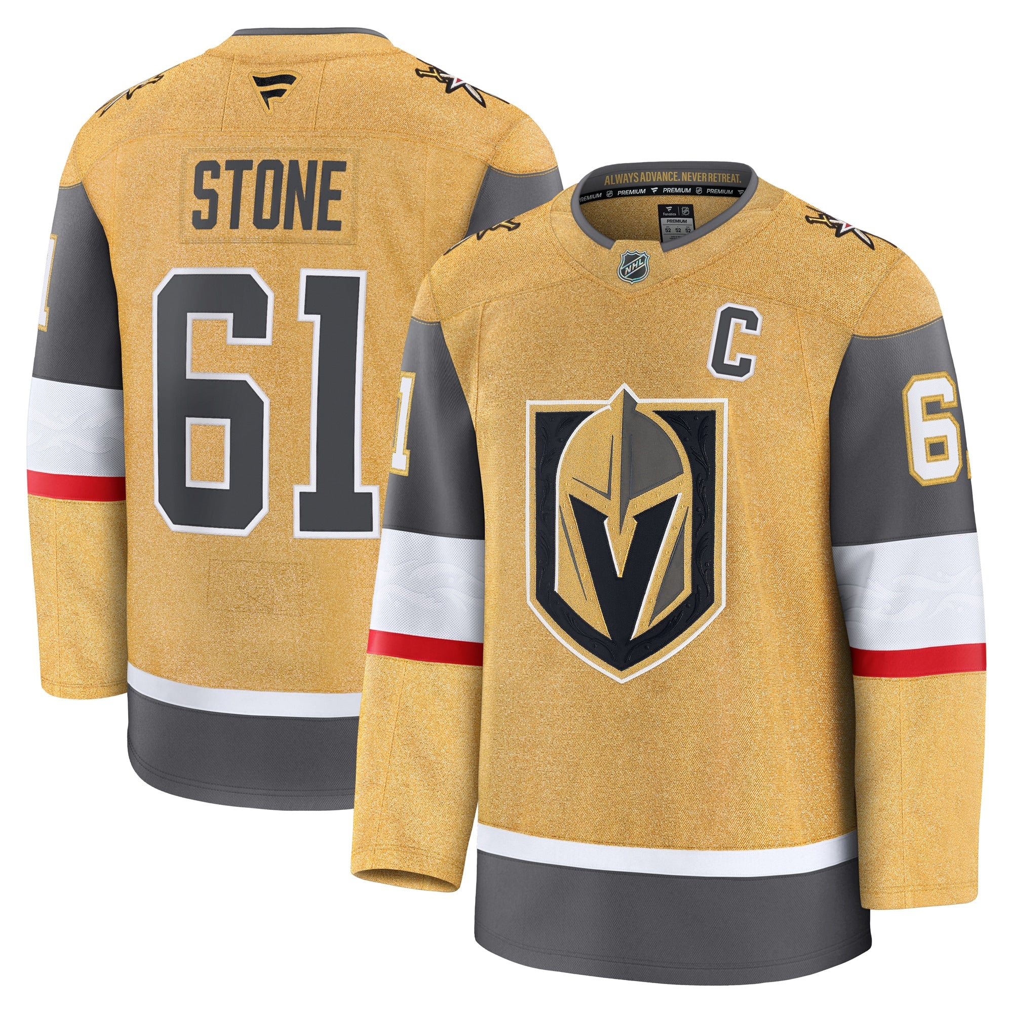 Mark Stone Vegas Golden Knights  Alternate Premium Jersey - Gray/White/Gold