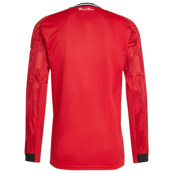 Manchester United adidas Home 2025/26 Replica Long Sleeve Jersey - Red/Black/White